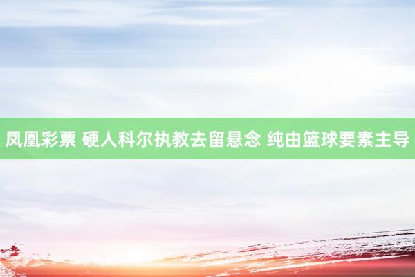 凤凰彩票 硬人科尔执教去留悬念 纯由篮球要素主导